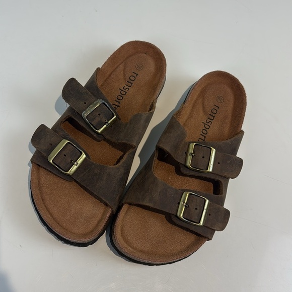 Ronsports Brown Leather Sandals Size EU39 - Picture 1 of 9